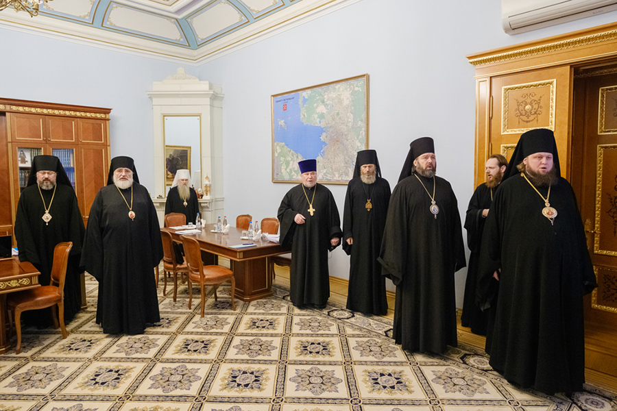 Заседание архиерейского совета Санкт-Петербургской митрополии